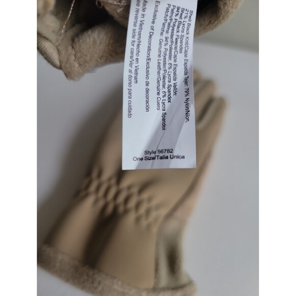 Isotoner Beige Ladies Gloves OS - Picture 7 of 8